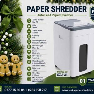 SZJ-A1 Paper Shredder Sri Lanka. Micro Cut Paper shredders for Banks