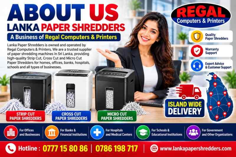 Lanka Paper Shredders Sri Lanka – Regal Computers & Printers – Paper Shredder Supplier with Islandwide Delivery